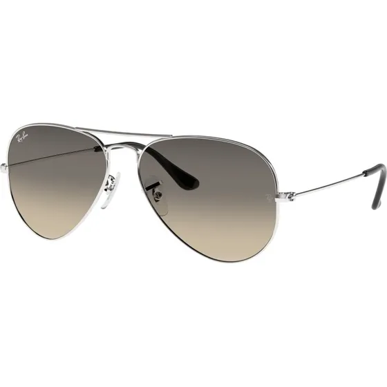 Ray-Ban RB3025 Aviator 003/32: Occhiali da Sole Argento e Grigio