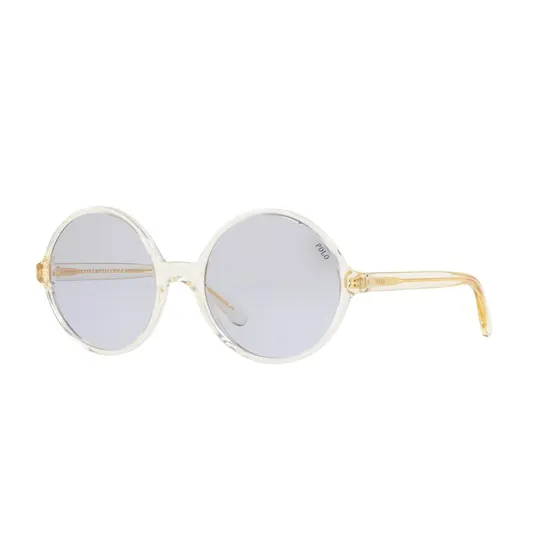 Polo Ralph Lauren PH4136 Occhiali da Sole Rotondi Grigio e Viola
