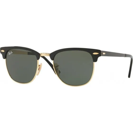 Ray-Ban RB3716 Clubmaster Metal 187 Occhiali da Sole Nero G15