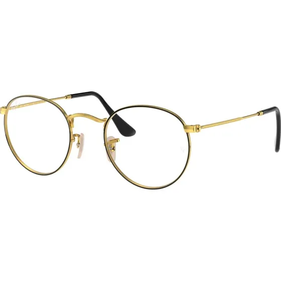 Ray-Ban RX3447V Round Metal Montatura da Vista in Metallo Nero