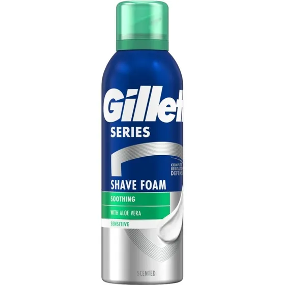 Gillette Series Schiuma da Barba Lenitiva con Aloe 200 ml