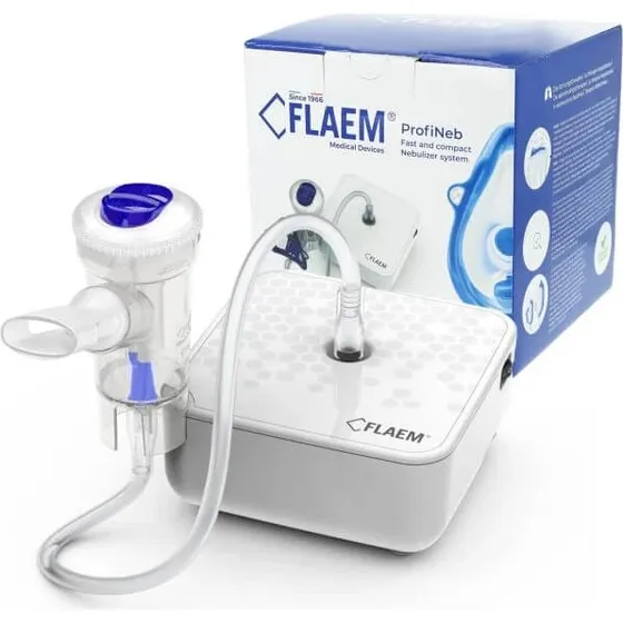 Flaem ProfiNeb Inalatore a Pistone Pneumatico Silenzioso