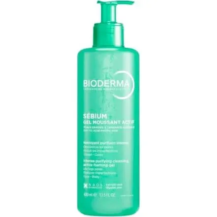Bioderma Sebium Gel Schiumogeno Attivo per Pelle Mista e Grassa 400ml