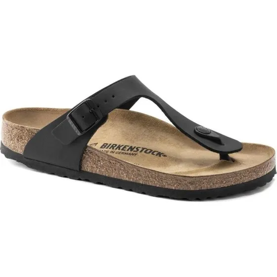 Birkenstock Gizeh Birko-Flor Nero Donna - Taglia 37