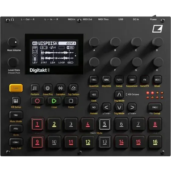 Elektron Digitakt II Groovebox e Campionatore Stereo