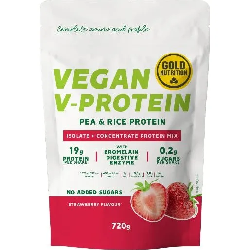 V-Protein GoldNutrition Fragola 720 g