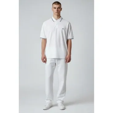 Polo Armani Exchange AX a manica corta bianca - L