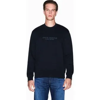 Armani Exchange Felpa Girocollo Blu Navy XL