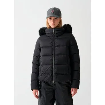 Colmar 2216E Piumino Donna con Cappuccio in Pelliccia Sintetica