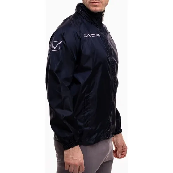 Givova Giacca Rain Basico Blu Uomo