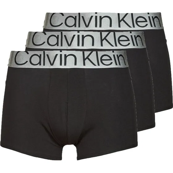 Calvin Klein Sustain Steel Cotton Trunk 3Pk Nero