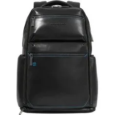 Piquadro Zaino in pelle 15,6'' Blue Square personalizzabile