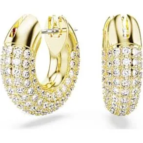 Swarovski Orecchini Dextera Pav Cerchio Placcato Oro Bianco