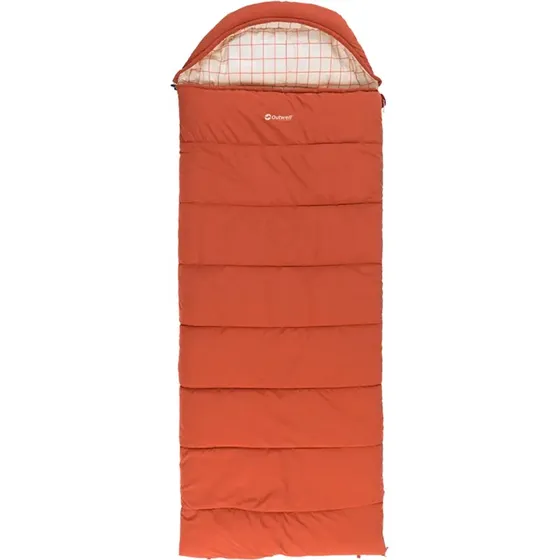 Outwell Camper Lux Sacco a pelo rosso fino a 200 cm, zip sinistra