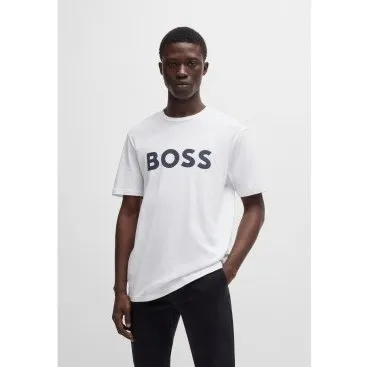 BOSS T-shirt Thinking a manica corta - Bianco - XS