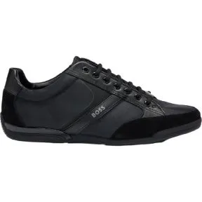BOSS Sneakers Saturn in pelle nera da uomo