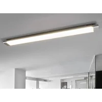 Vinca Plafoniera L90 Bianco/Argento - Arcchio - Studio / Ufficio - Moderno - Plastica - Angolare | Arcchio Plafoniera LED Vinca, 90 cm, 2.650 lm, 4.000K