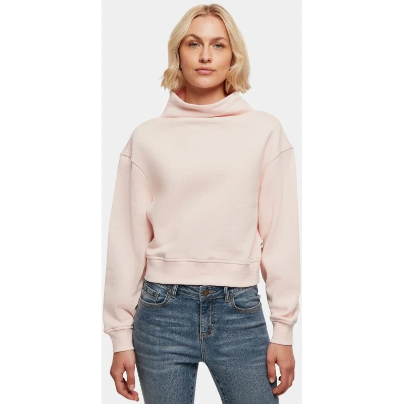 Felpa Urban Classics Oversize Rosa in Cotone Biologico