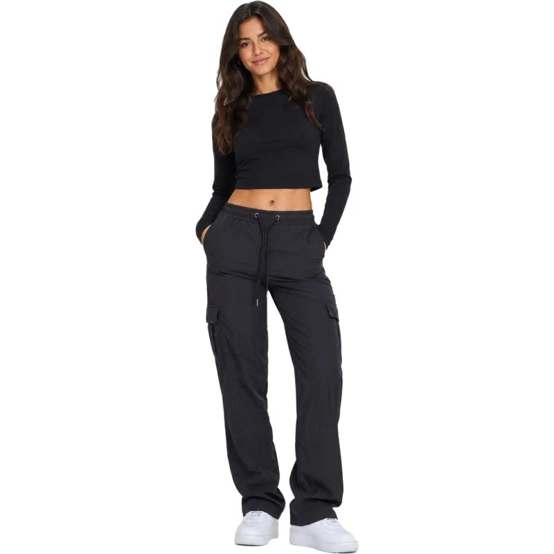 Urban Classics Pantaloni Cargo da Donna in Nylon