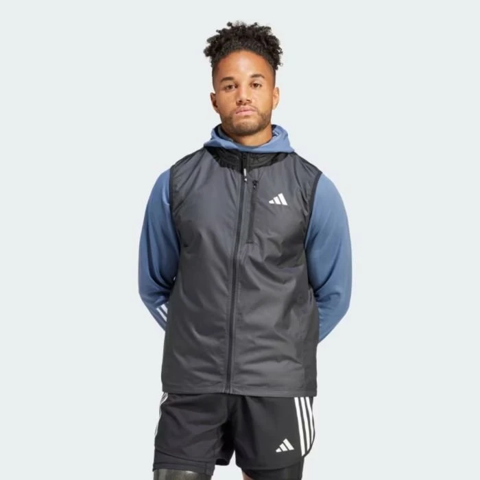 Adidas Own The Run Gilet Uomo Nero Leggero e Traspirante