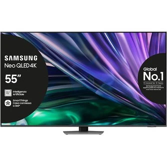 Samsung TV Neo QLED 4K 55" Carbon Silver 2024