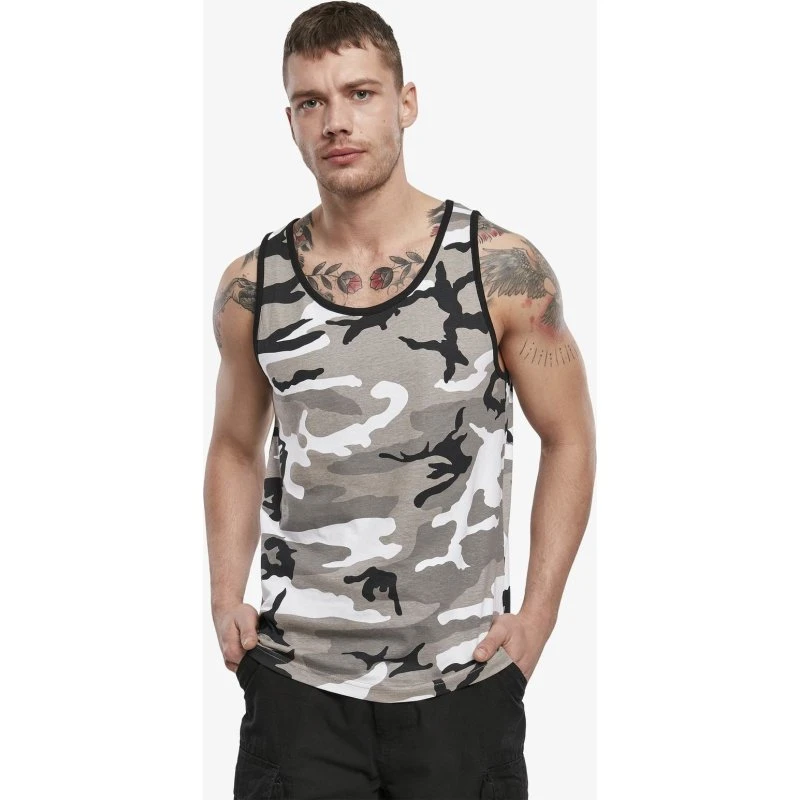 T-shirt Brandit da uomo in cotone con stampa mimetica