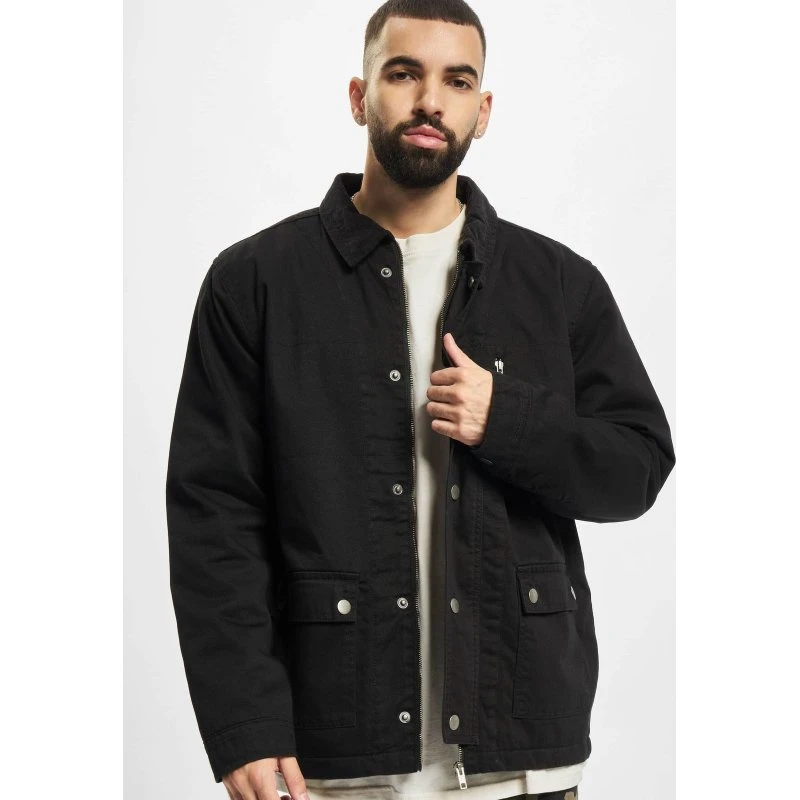Giacca Urban Classics Casual in Twill di Cotone Nera