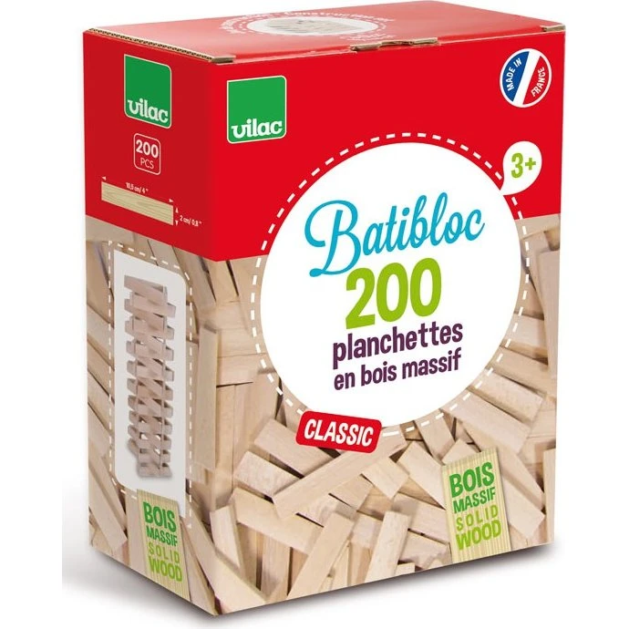 Vilac Batibloc Classic 200 Tavole in Legno