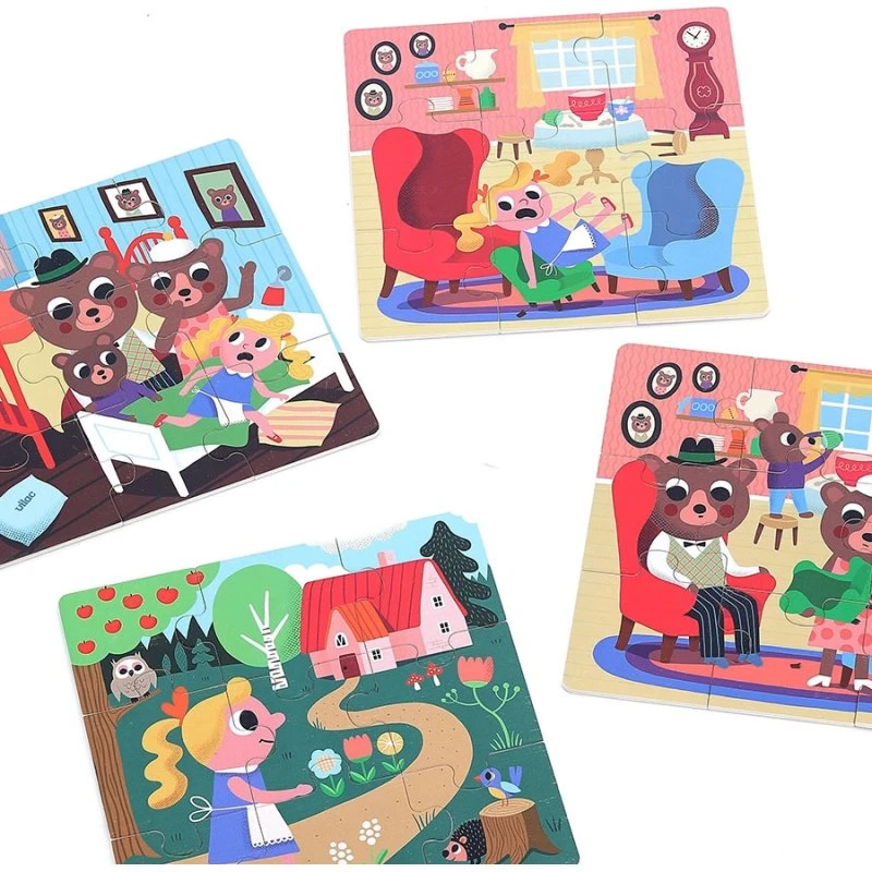 Vilac Puzzle Riccioli d'Oro 4x9 pezzi