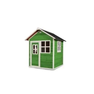 Exit Toys Loft 100 - Casa in legno verde 140,5x149x160