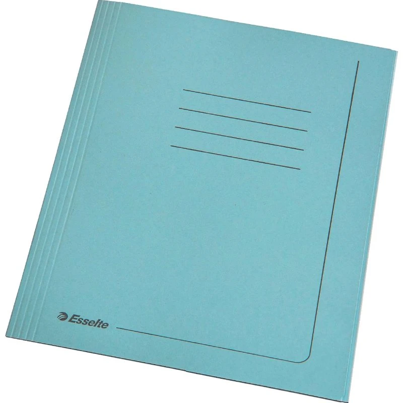 Esselte Cartelle Manilla 3 Lembi 25x35 cm Azzurro 25 Pezzi