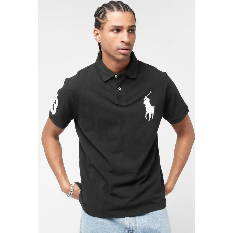 Ralph Lauren Polo Uomo Custom-Slim in Cotone, Colletto a Coste