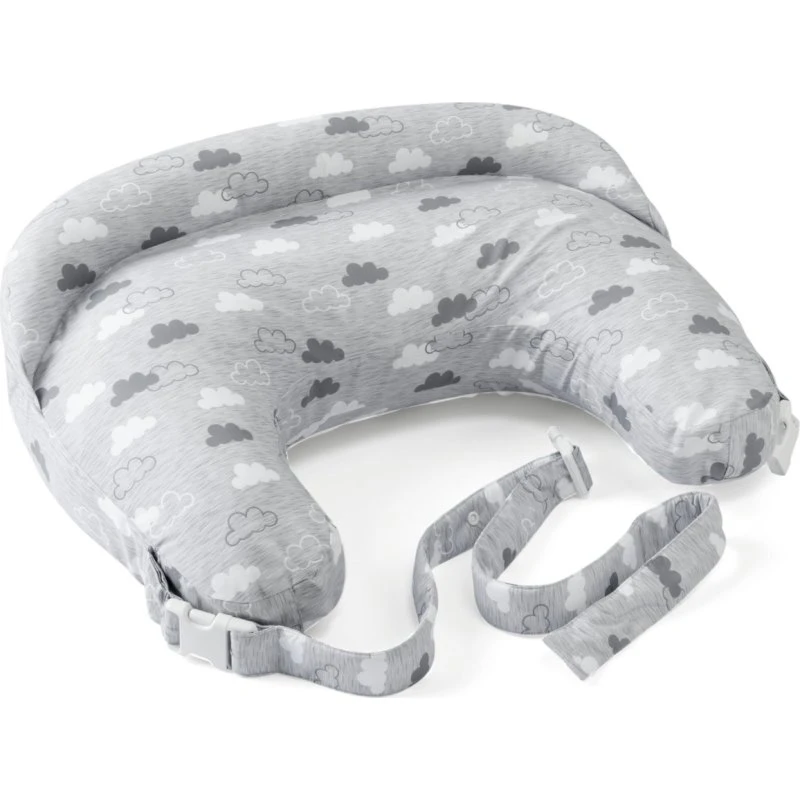 Chicco Boppy Deluxe Clouds - Cuscino Allattamento Grigio