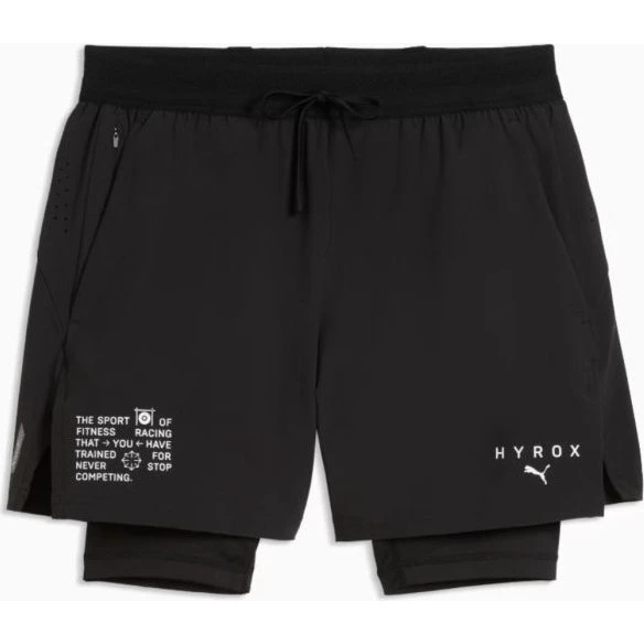 Puma x HYROX Pantaloni Corti 2in1 PWRMODE Nero - M