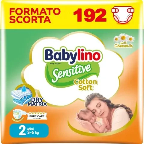 Babylino Sensitive Pannolini Taglia 2 (3-6 kg) 64 pz