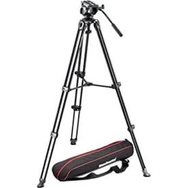 Manfrotto MVK500AM Treppiede Video Leggero con Testa Fluida Nero