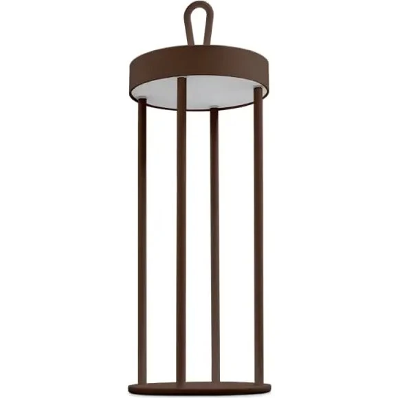 Century Athena Lampada Led Ricaricabile Corten