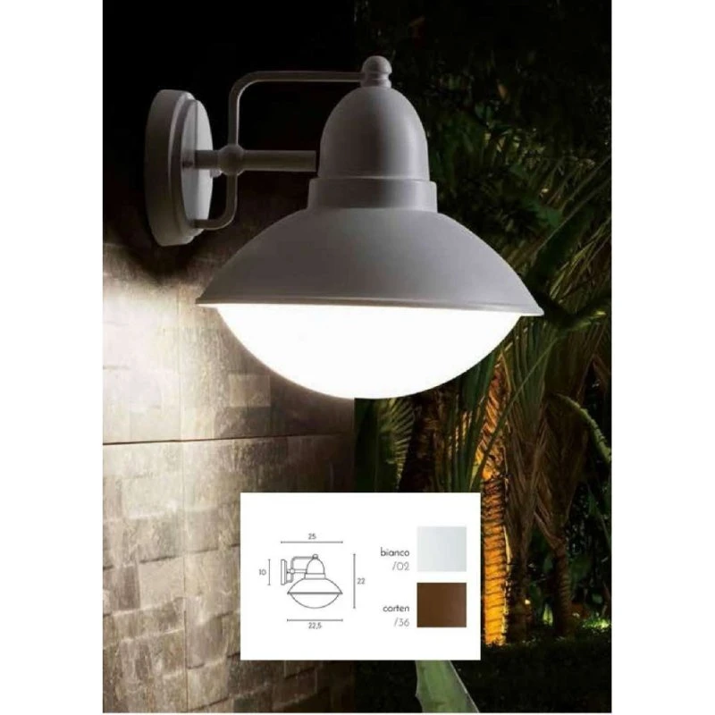 Sovil Itaca Applique Esterno Corten E27