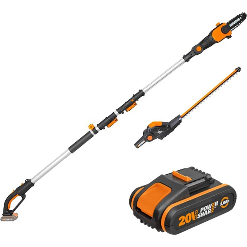 Worx WG908E - Tagliasiepi a batteria 20V 2Ah