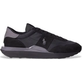Polo Ralph Lauren Train 89 Sneakers in Nabuk e Oxford Nero