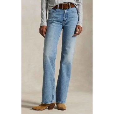 Polo Ralph Lauren Jeans Bootcut Blu a Zampa 27/32