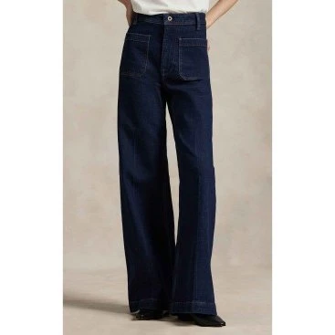 Polo Ralph Lauren Jeans Bootcut Vita Alta Blu