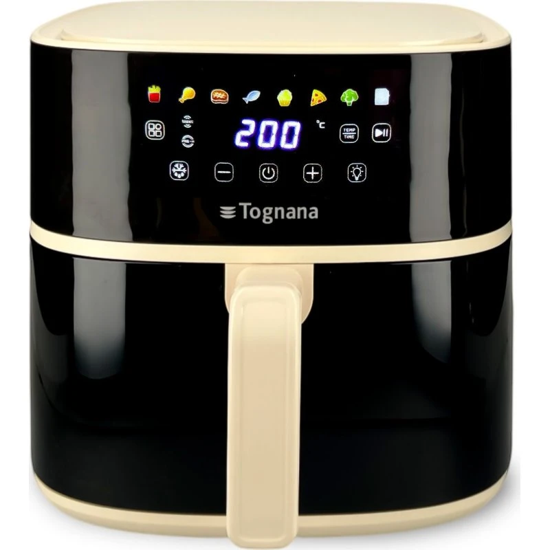 Tognana Irida Friggitrice Ad Aria 8L Champagne/Nero 2000W