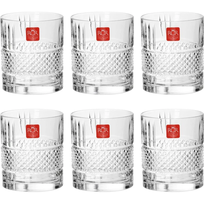 RCR Brillante Bicchiere Acqua 33,7cl Set 6 Pezzi