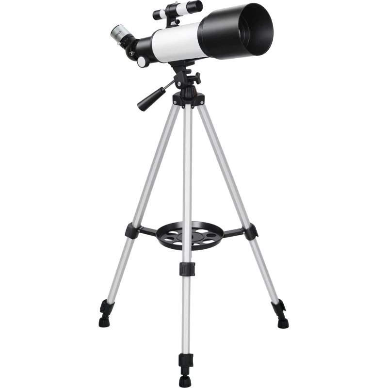 Outsunny Telescopio Astronomico 70mm con 2 Oculari e Adattatore Smartphone, Nero/Bianco