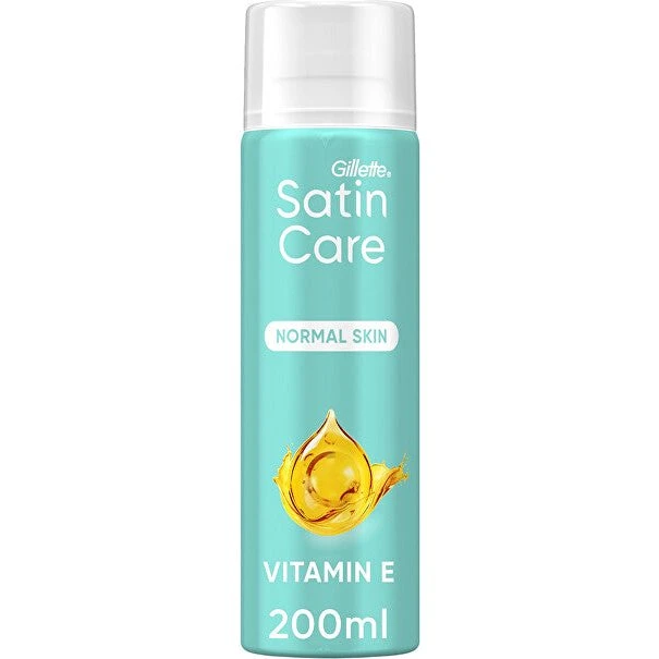 Gillette Satin Care Gel da Barba con Vitamina E per Pelle Normale
