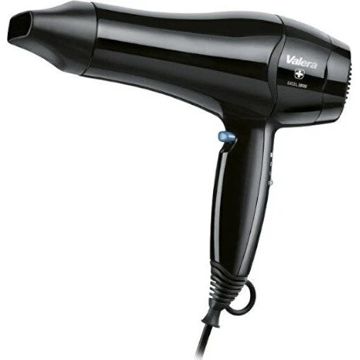 Valera Professional Excel 1800 Asciugacapelli Nero e Argento