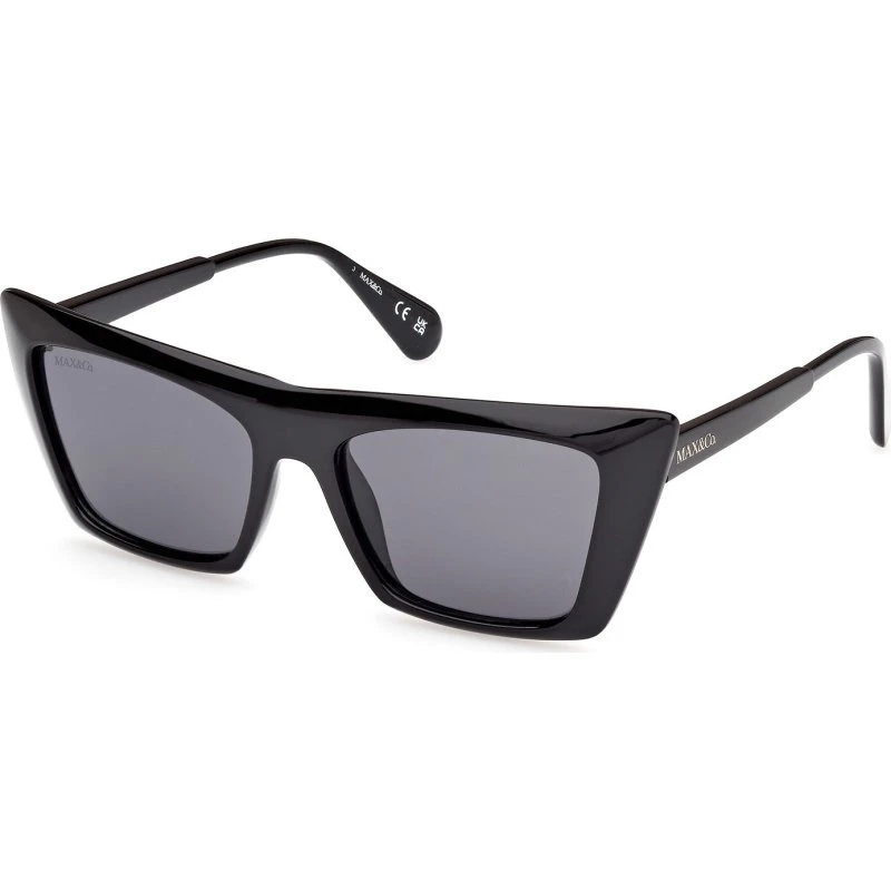 MAX&Co Occhiali da Sole Cat Eye MO0122 Nero Fumo