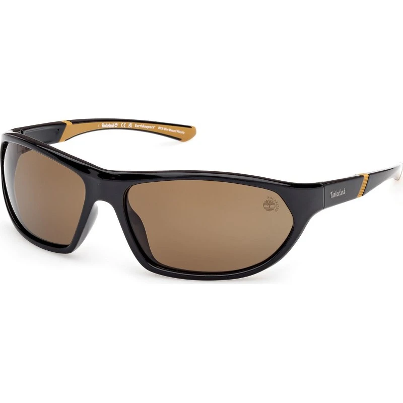Timberland TB00035 01H Occhiali da Vista Squadrati Nero Marrone