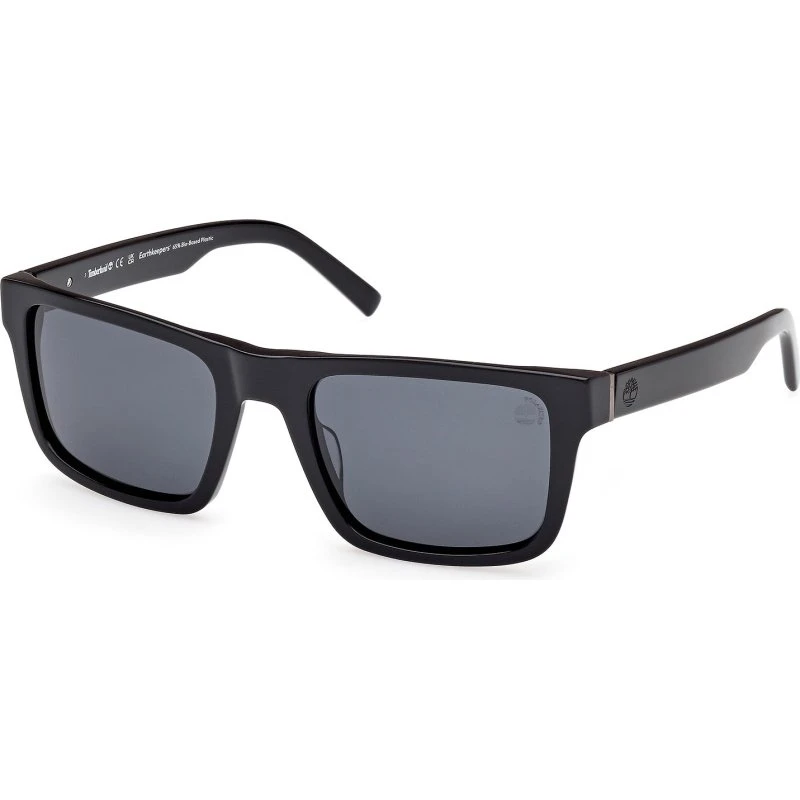 Timberland Uomo TB00042 01D Occhiali da Vista Acetato Nero Fumo